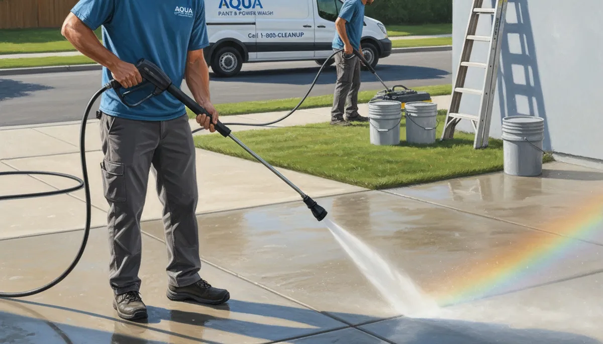 Philadelphia PA concrete pressure cleaning by Philadelphia Paint Pros for driveways, patios, and walkways
