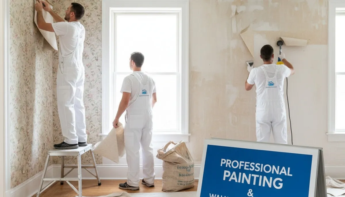Wallpaper removal service in Philadelphia, PA for old homes by Philadelphia Paint Pros